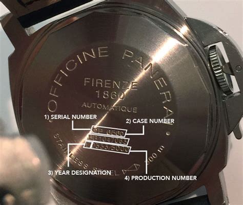 panerai clock reference numbers